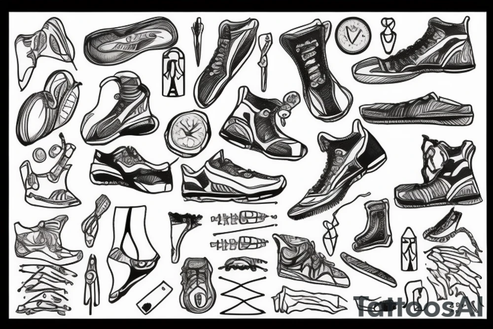 cross country running tattoo idea