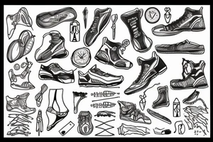 cross country running tattoo idea