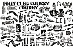 cross country running tattoo idea