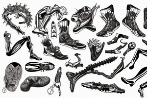 cross country running tattoo idea