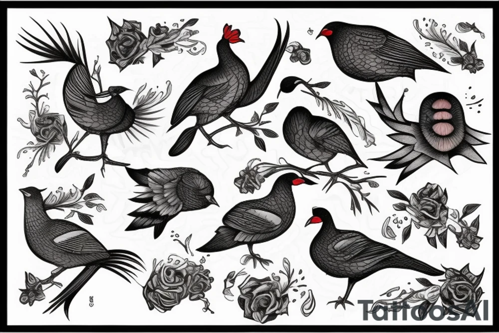 jian bird tattoo idea