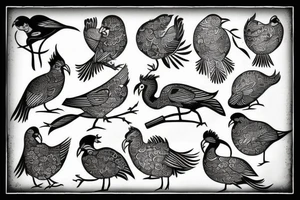 jian bird tattoo idea