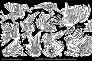 jian bird tattoo idea
