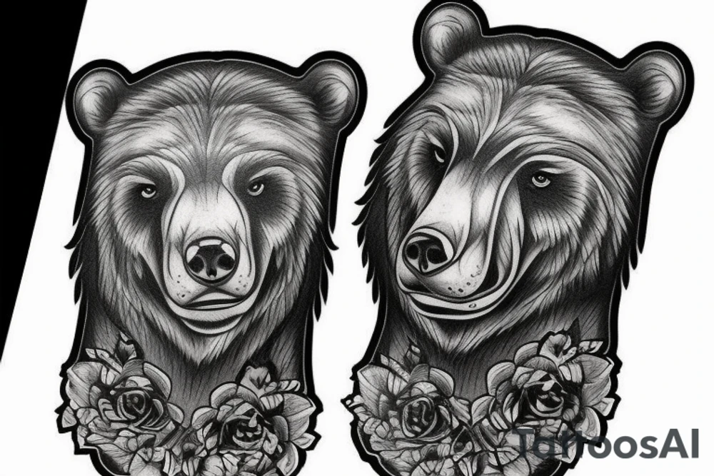 A russian bear tattoo idea