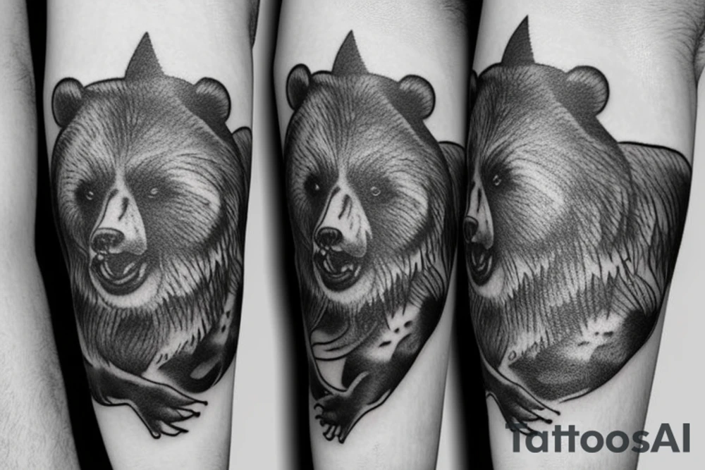 A russian bear tattoo idea