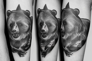 A russian bear tattoo idea