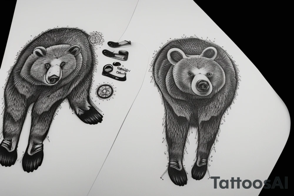 A russian bear tattoo idea