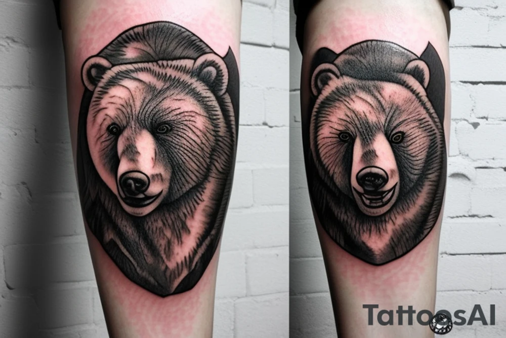 A russian bear tattoo idea