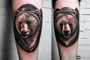 A russian bear tattoo idea