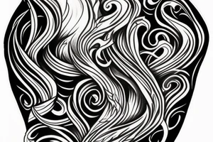 Fire inspired full sleeve tattoo idea