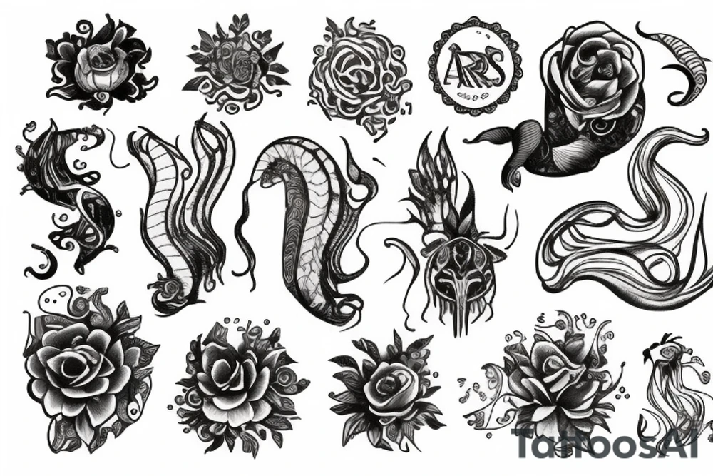 Aries virgo leo tattoo idea