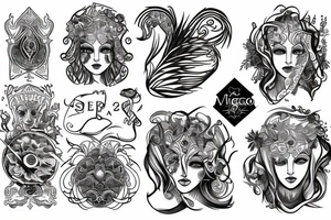 Aries virgo leo tattoo idea