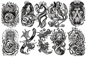 Aries virgo leo tattoo idea