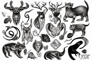 Animals tattoo idea