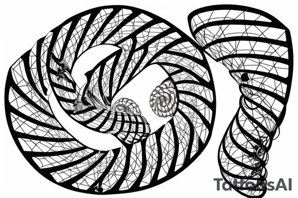 dna double helix tattoo idea