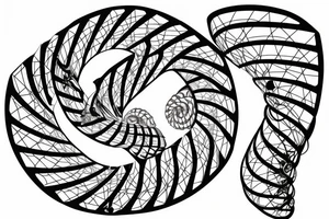 dna double helix tattoo idea