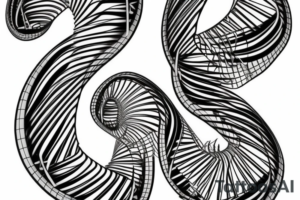 dna double helix tattoo idea