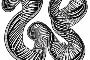 dna double helix tattoo idea