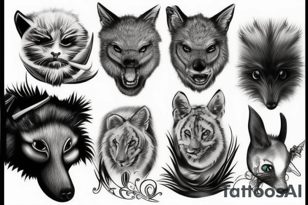 Animals tattoo idea