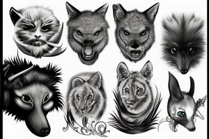 Animals tattoo idea