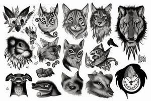 Animals tattoo idea