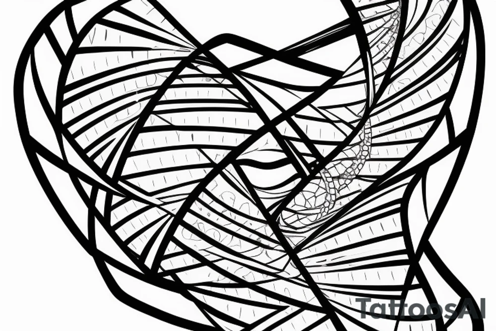 dna double helix tattoo idea