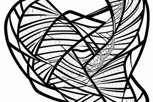 dna double helix tattoo idea