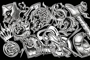 Thors hammer tattoo idea