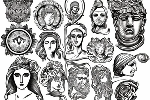 ancient stoic sculpture tattoo idea