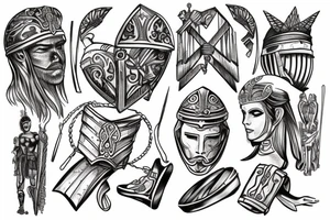 gladiator tattoo idea