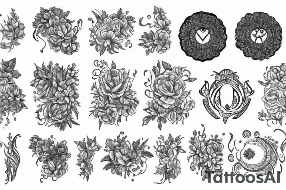 Dainty, Feminine, Nautical, Spine piece tattoo idea