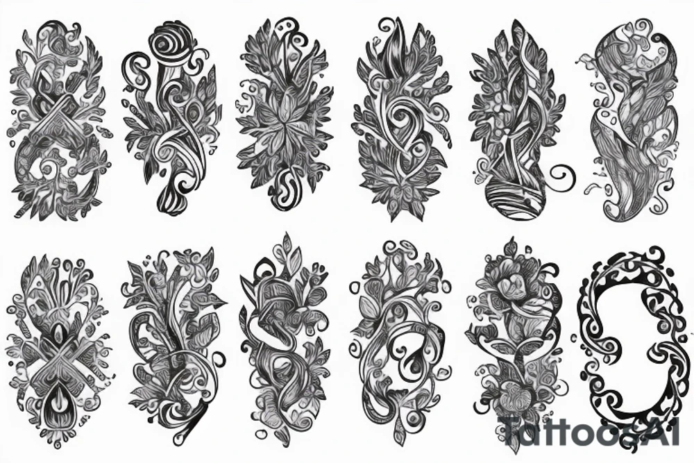 Dainty, Feminine, Nautical, Spine piece tattoo idea