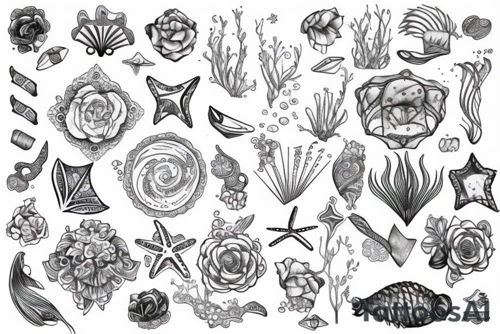 Dainty, Feminine, Nautical, ocean tattoo idea