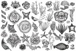 Dainty, Feminine, Nautical, ocean tattoo idea