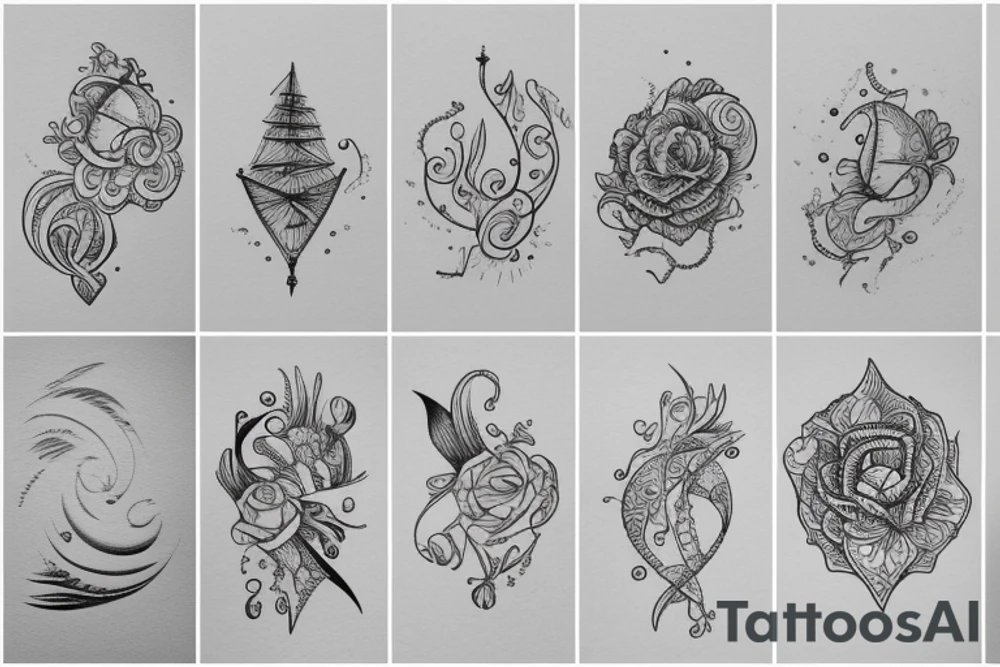 Dainty, Feminine, Nautical, ocean tattoo idea