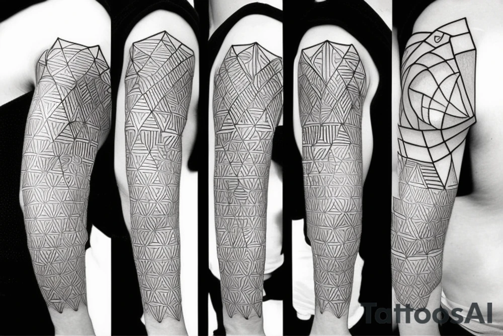 aesthetic geometric tattoo tattoo idea