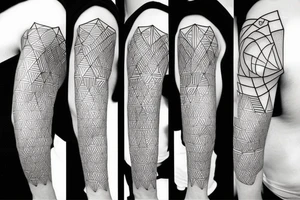 aesthetic geometric tattoo tattoo idea