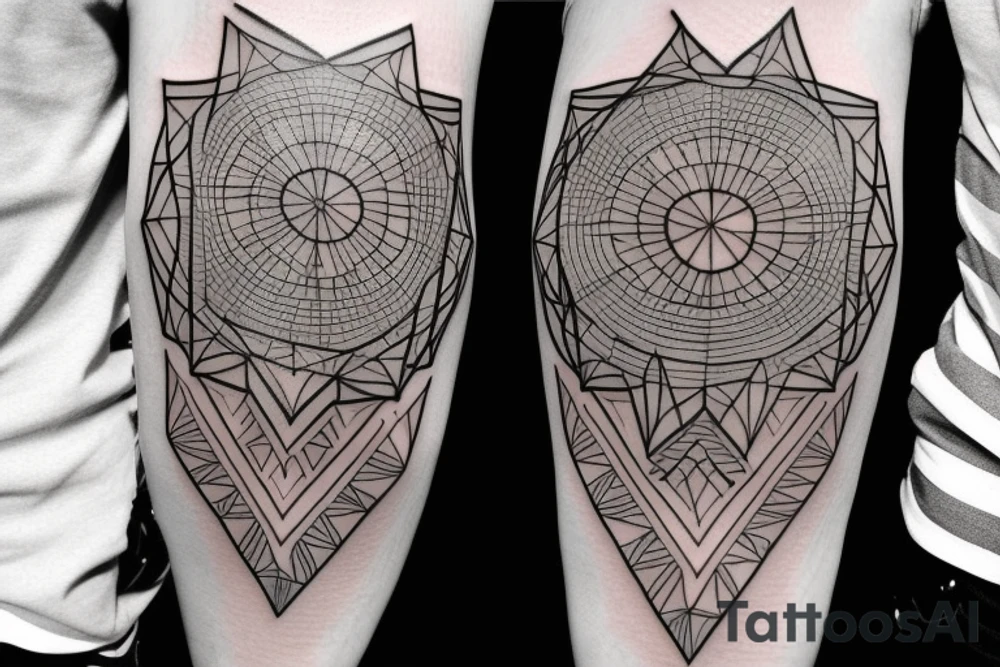 aesthetic geometric tattoo tattoo idea