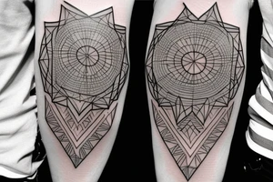aesthetic geometric tattoo tattoo idea