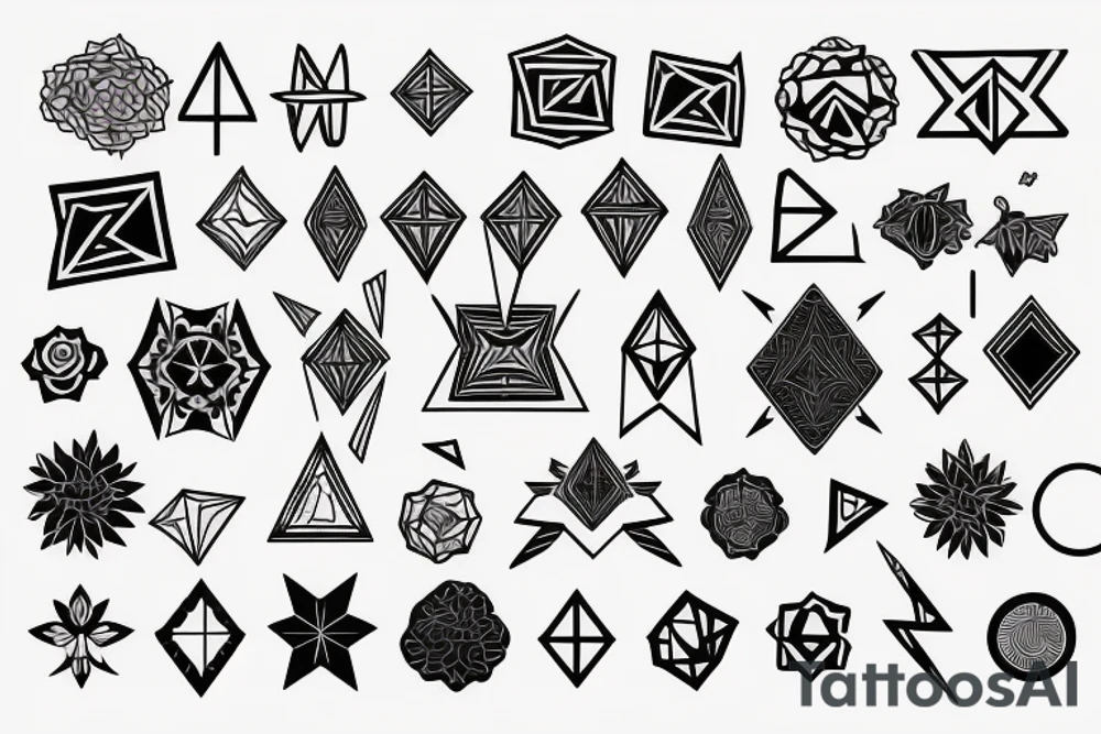 Small aesthetic geometric tattoo tattoo idea