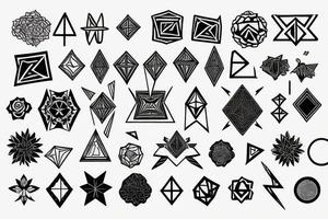 Small aesthetic geometric tattoo tattoo idea