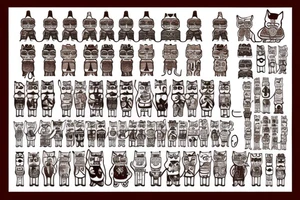 Terracotta Army of kitten tattoo idea