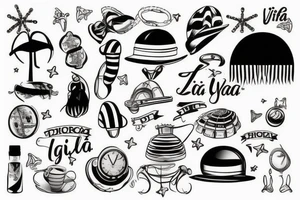 La vita fa schifo, però ti regala delle piccole gioie che sono come granelli di sabbia e un giorno la nostra spiaggia sarà lì ad aspettarci tattoo idea