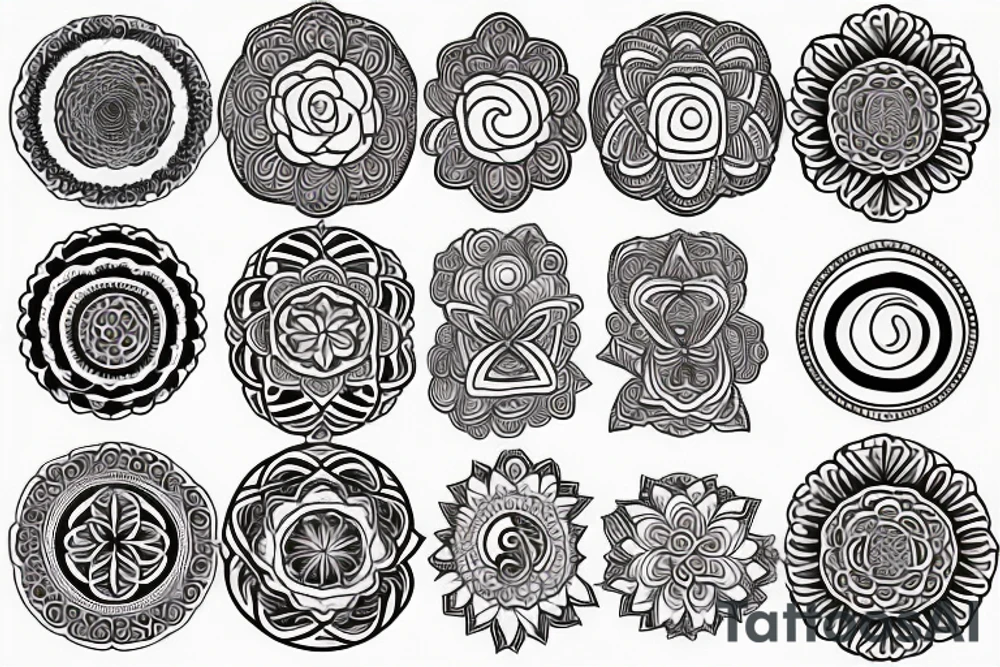 freedom, om, flower of life tattoo idea