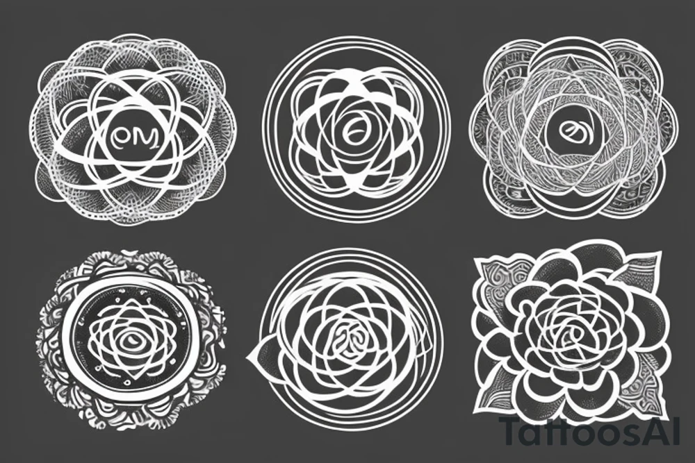 freedom, om, flower of life tattoo idea