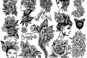 My girlfriend's name Dixita tattoo idea