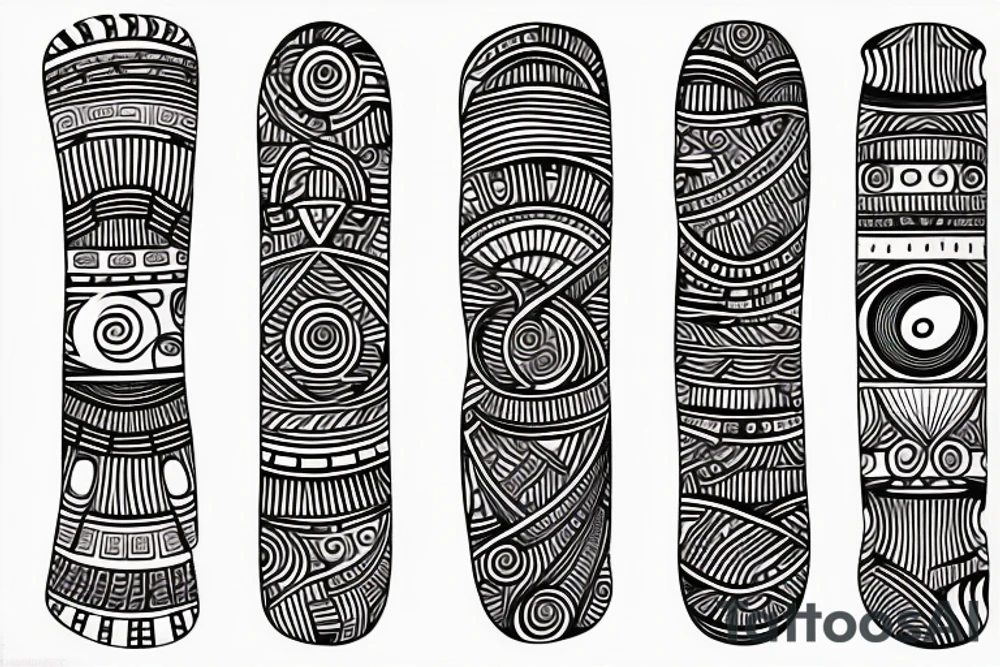 Planets in one line ethnic simple style universe tattoo idea
