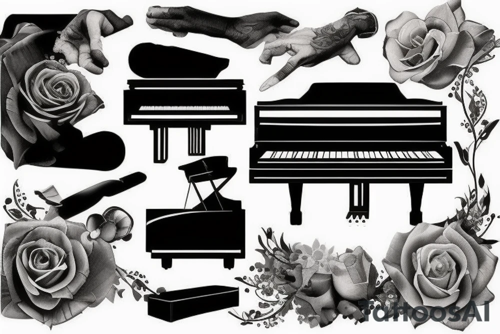 the piano has been drinking tattoo idea
