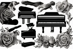 the piano has been drinking tattoo idea