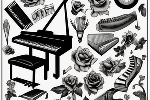 the piano has been drinking tattoo idea